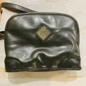 Gitano Classics Dark Green Leather Crossbody Purse Vintage